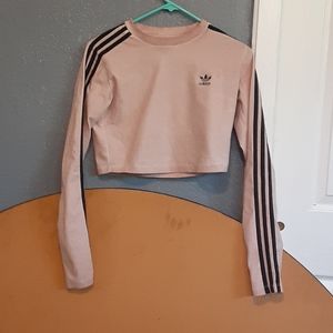 Adidas cropped sweater/shirt